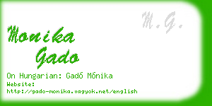 monika gado business card