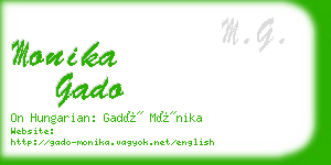 monika gado business card